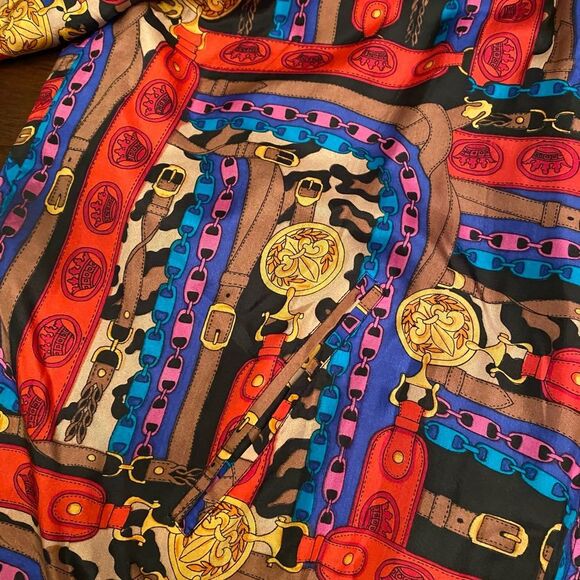 Ac-tiv- ology bonnet style jacket size XL womens vintage 1990 100% silk - Picture 2 of 6